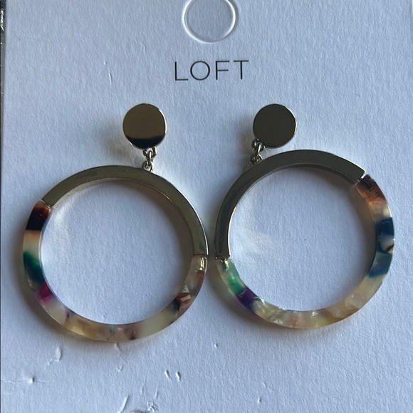 LOFT Colorful Hoop Earrings - Picture 2 of 3